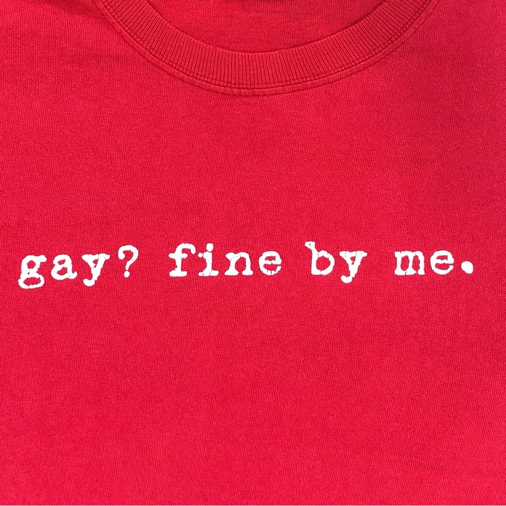 Vintage Red y2k Gay Pride T-shirt